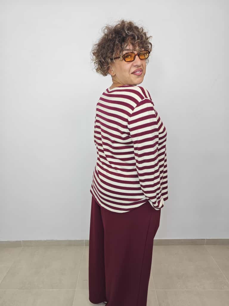 MAGLIA RIGHE GOLD