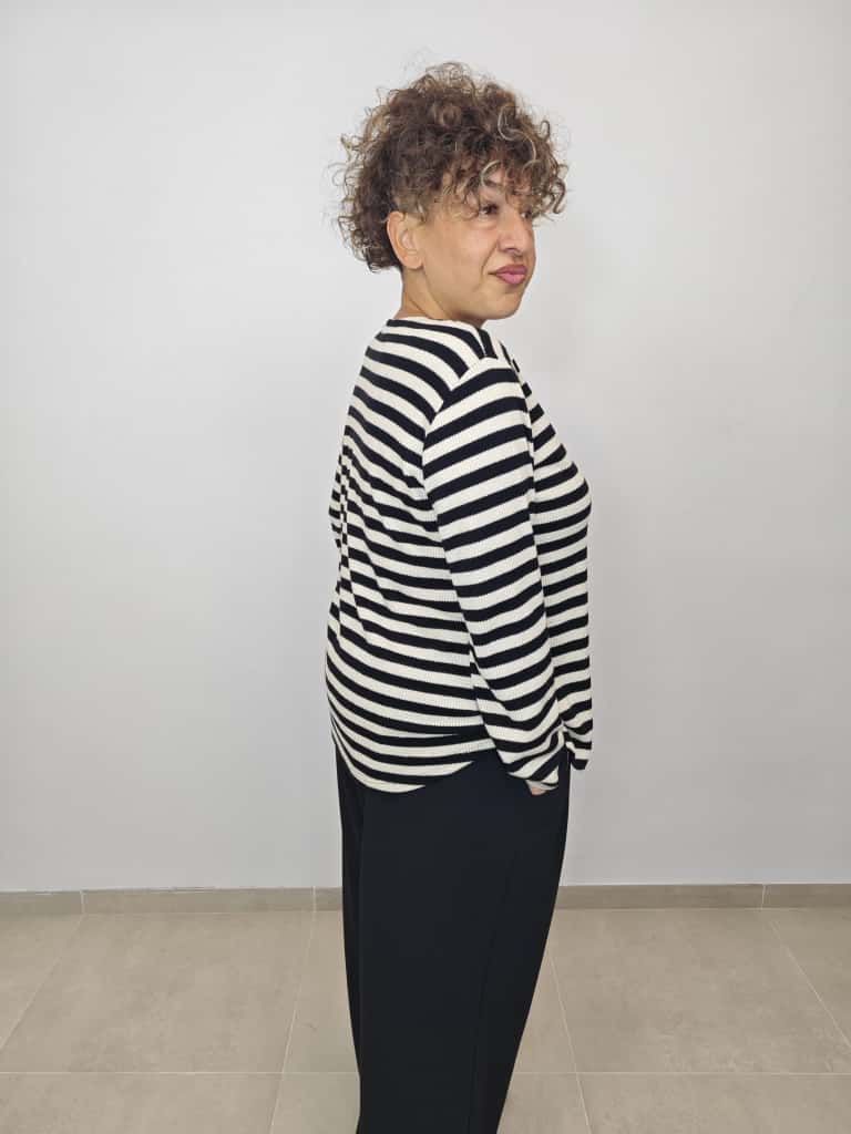 MAGLIA RIGHE GOLD
