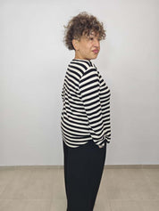 MAGLIA RIGHE GOLD