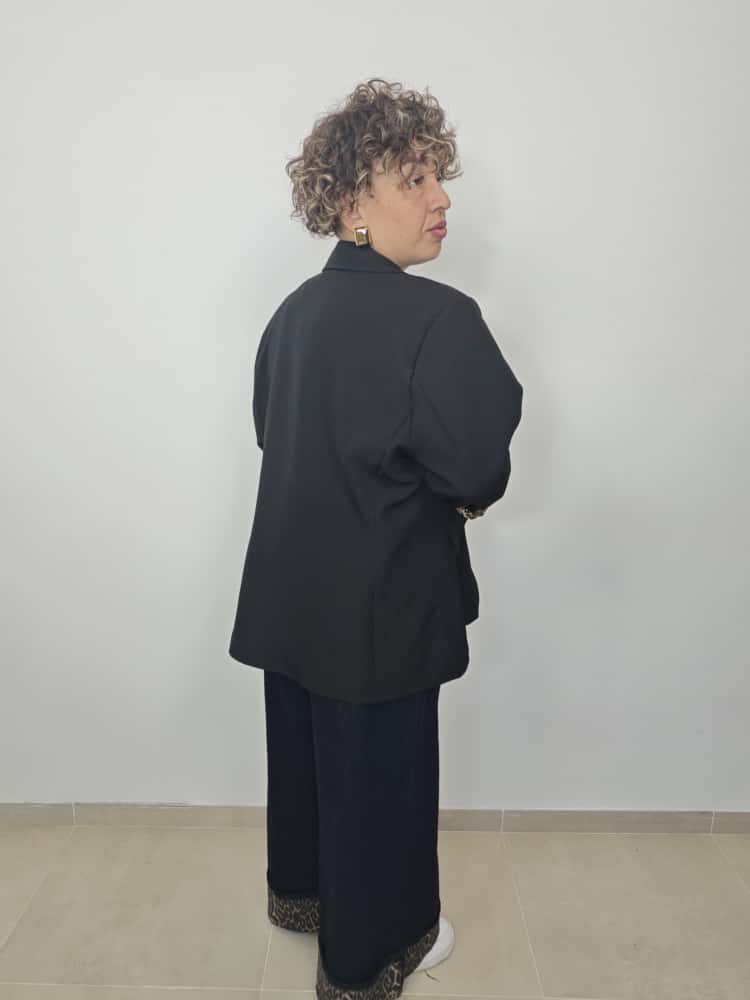 BLAZER MANICA ANIMALIER