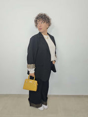 BLAZER MANICA ANIMALIER