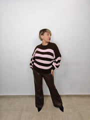 MAGLIONE NICOLE pink/brown