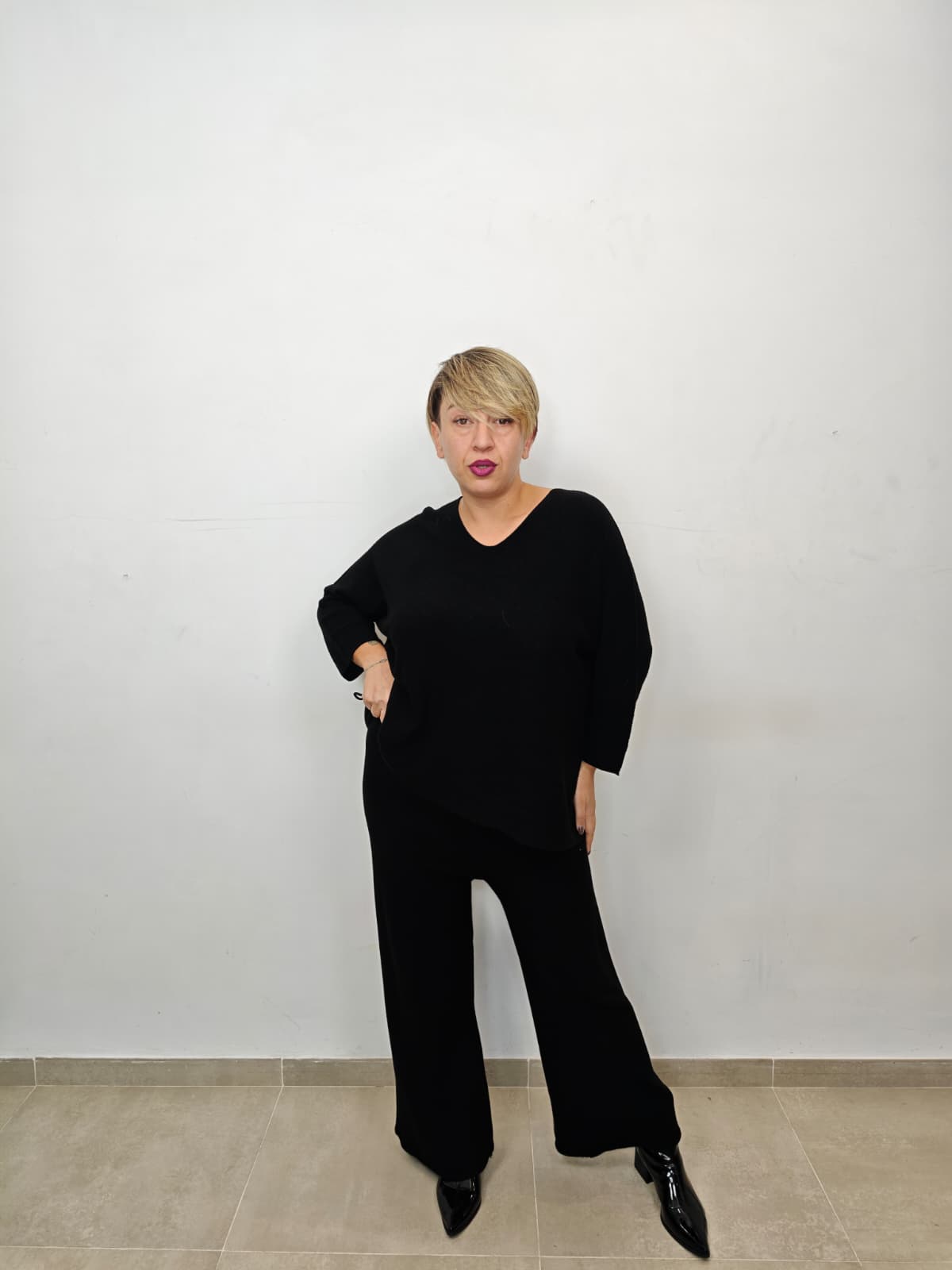 CORD SET PIPISTRELLO nero