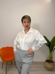 CAMICIA MANICA PIZZO