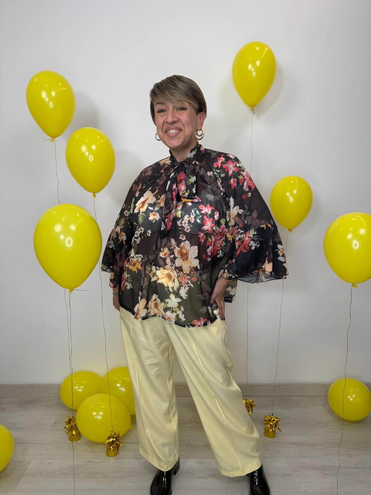 CAMICIA VELO FLOWERS