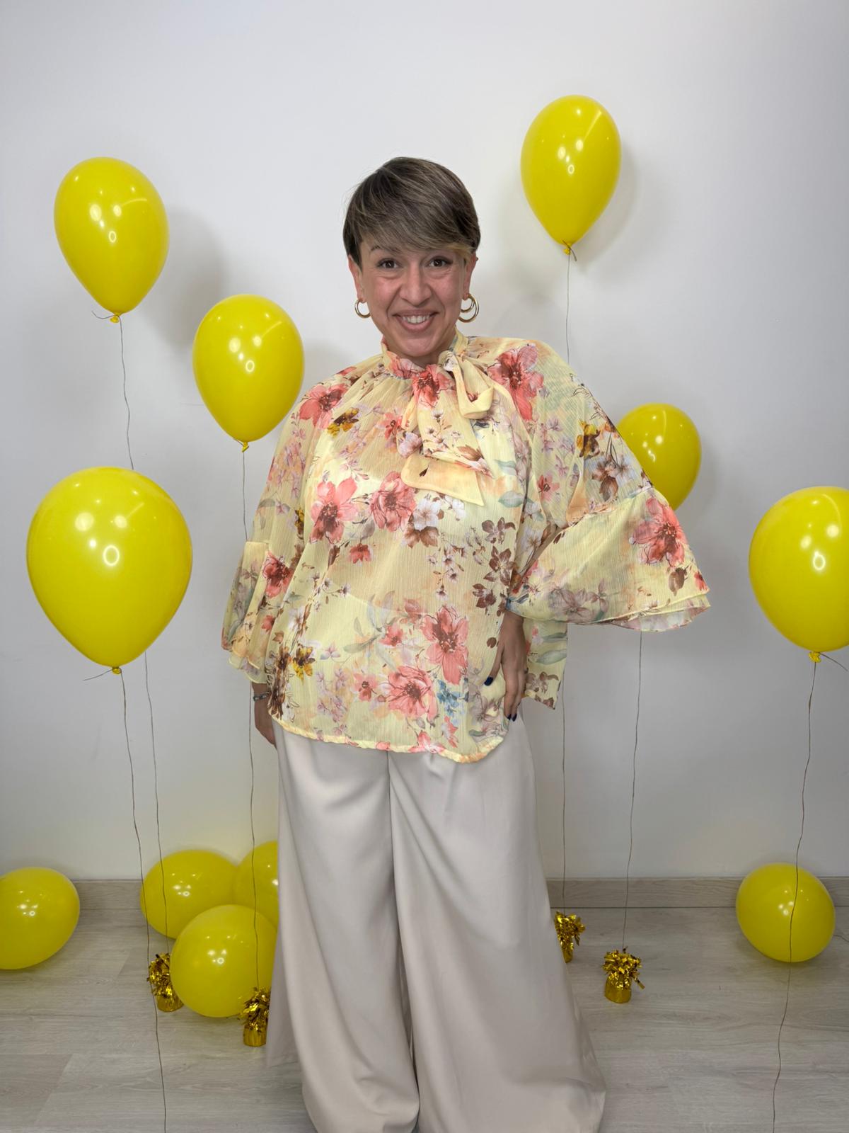 CAMICIA VELO FLOWERS