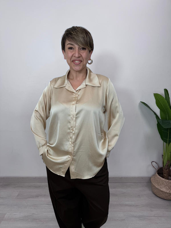 BASIC SATIN SHIRT
