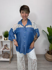 CAMICIA JEANS MIX