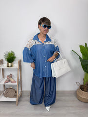 CAMICIA JEANS MIX