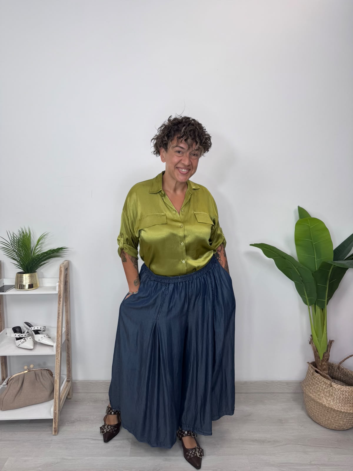 PANTAGONNA JEANS LUNGO