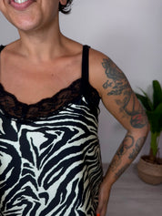 ABITO SATIN ANIMALIER