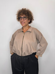 FELPA FLAMINIA ZIP