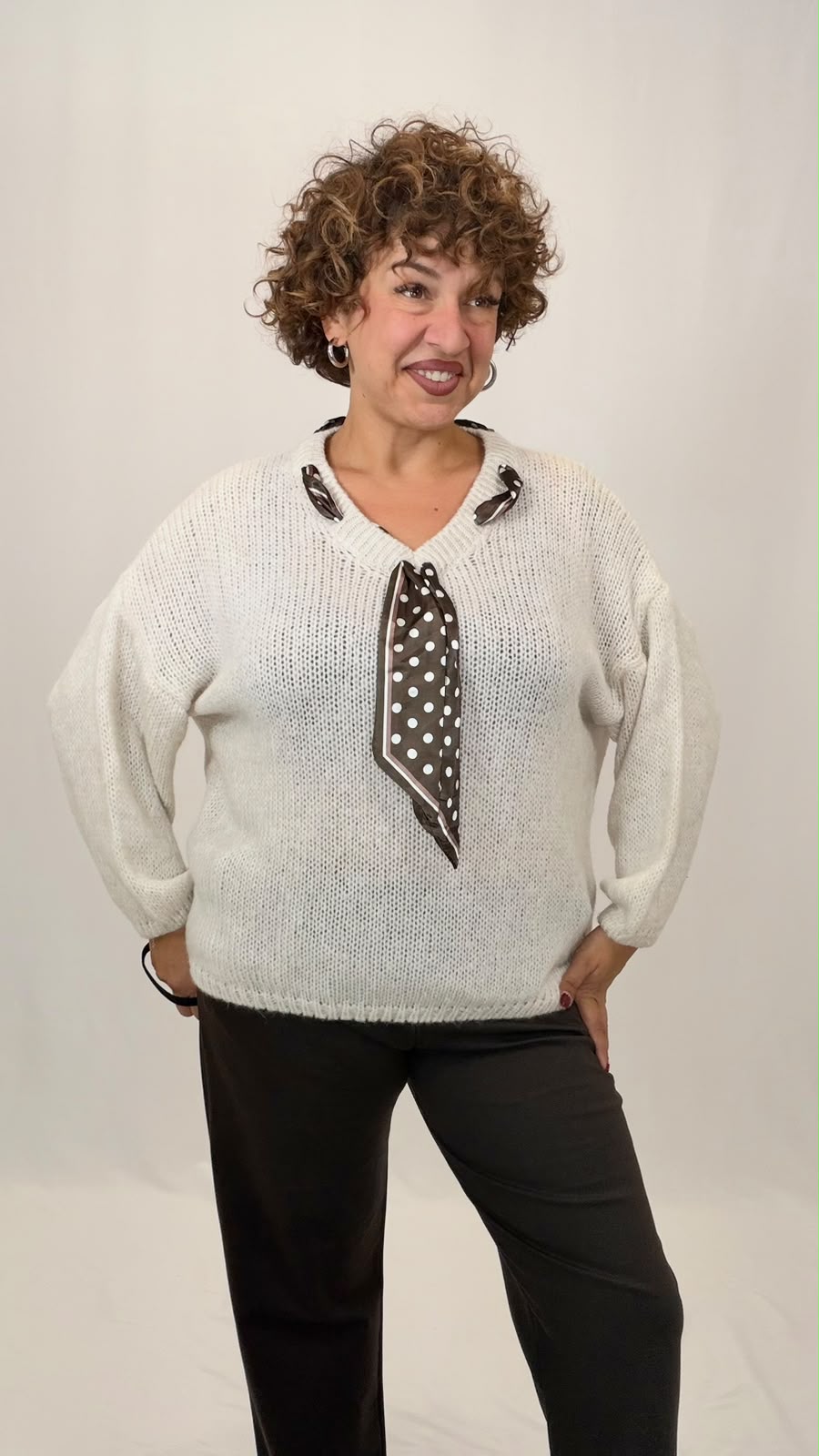 MAGLIONE FOULARD