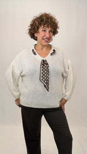 MAGLIONE FOULARD