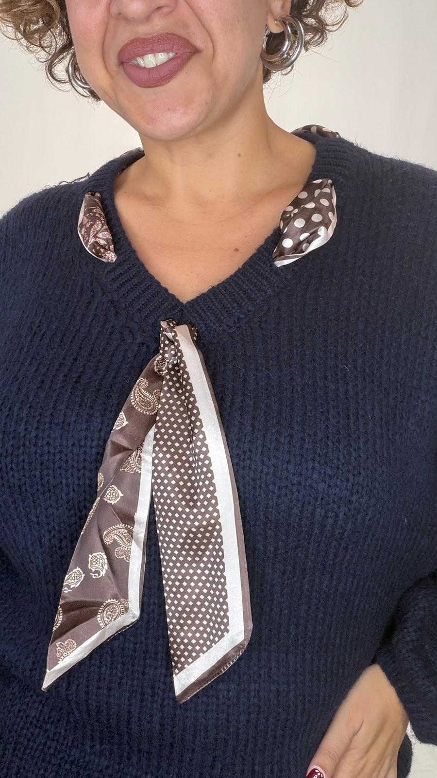 MAGLIONE FOULARD