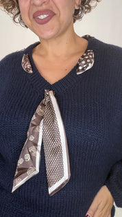 MAGLIONE FOULARD