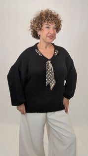 MAGLIONE FOULARD