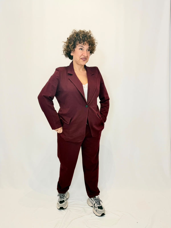 TUTA BLAZER FELPATA