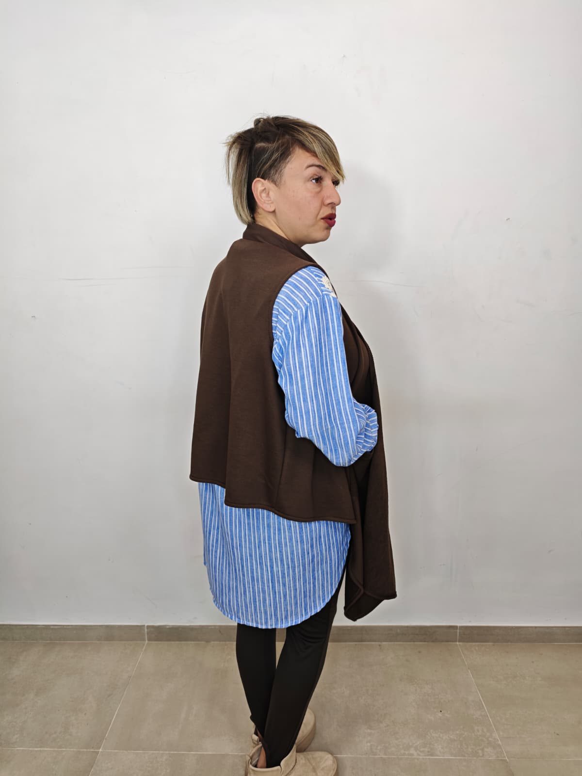 GILET MOON brown