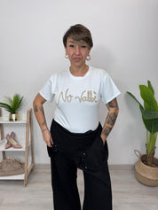 T-SHIRT "NO VABBE'"